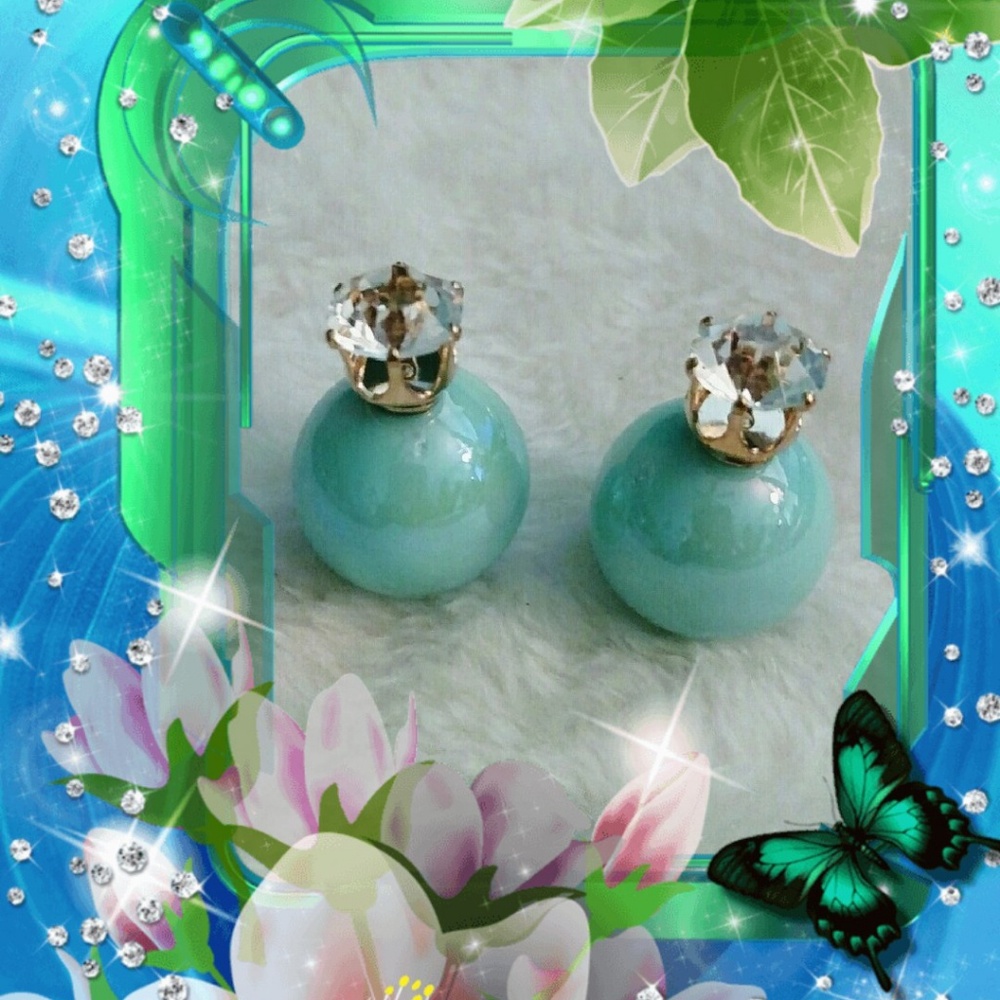 New Marble Double Sided Earrings